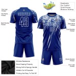 Royal Sublimation Uniform Jersey Soccer White Custom Royal Sublimation Uniform Jersey Soccer White Custom