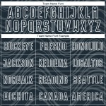 Wavy Jersey Custom Lines Sublimation White Soccer Uniform Navy Wavy Jersey Custom Lines Sublimation White Soccer Uniform Navy