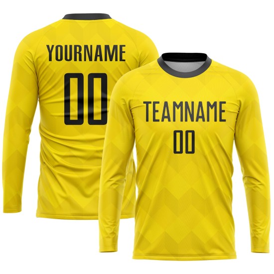 Uniform Custom Black Soccer Jersey Gold Sublimation Uniform Custom Black Soccer Jersey Gold Sublimation