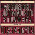 Jersey Soccer Black-Cream Uniform Sublimation Crimson Custom Jersey Soccer Black-Cream Uniform Sublimation Crimson Custom