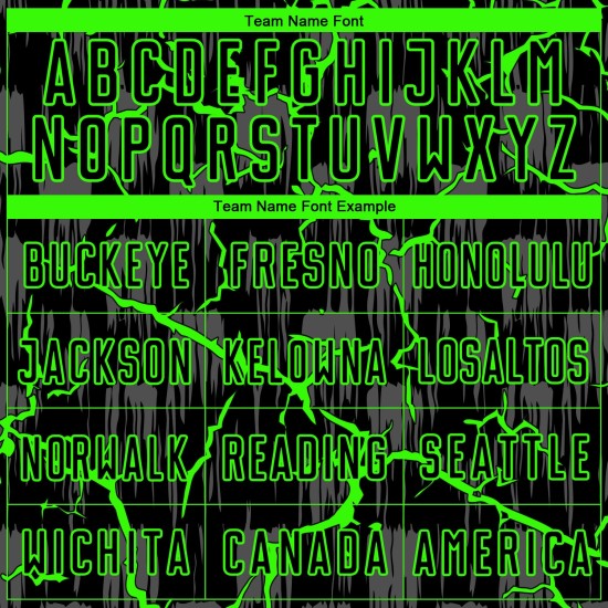 Lightning Custom Sublimation Green Black Jersey Uniform Neon Soccer Lightning Custom Sublimation Green Black Jersey Uniform Neon Soccer