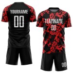 Custom Uniform Red White-Black Sublimation Jersey Soccer Custom Uniform Red White-Black Sublimation Jersey Soccer