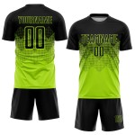 Jersey Neon Black Soccer Uniform Sublimation Green Custom Jersey Neon Black Soccer Uniform Sublimation Green Custom