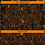 Orange Jersey Custom Soccer Sublimation Uniform Black Bay Orange Jersey Custom Soccer Sublimation Uniform Black Bay