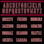 Maroon-Cream Black Uniform Fashion Fade Soccer Sublimation Pinstripe Custom Jersey Maroon-Cream Black Uniform Fashion Fade Soccer Sublimation Pinstripe Custom Jersey