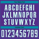 Custom Pinstripe Uniform Fashion Jersey Fade Soccer White-Teal Sublimation Purple Custom Pinstripe Uniform Fashion Jersey Fade Soccer White-Teal Sublimation Purple