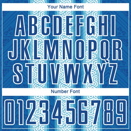 Light Custom Blue-White Ethnic Jersey Sublimation Soccer Stripes Uniform Blue Light Custom Blue-White Ethnic Jersey Sublimation Soccer Stripes Uniform Blue