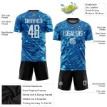 Blue White-Light Uniform Sublimation Royal Soccer Custom Jersey Blue White-Light Uniform Sublimation Royal Soccer Custom Jersey