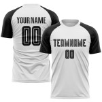 White Black Uniform Sublimation Jersey Custom Soccer White Black Uniform Sublimation Jersey Custom Soccer