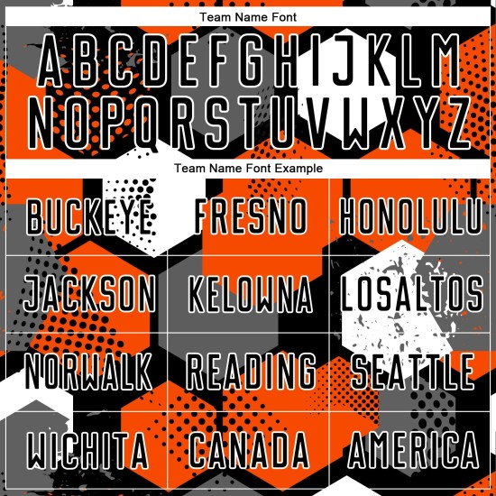 Soccer Orange Custom Uniform Black-White Sublimation Jersey Soccer Orange Custom Uniform Black-White Sublimation Jersey