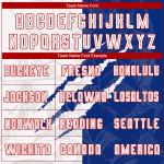 Sublimation White Graffiti Pattern Jersey Uniform Royal-Red Custom Soccer Scratch Sublimation White Graffiti Pattern Jersey Uniform Royal-Red Custom Soccer Scratch