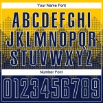 Custom Sublimation Jersey Soccer Gold Uniform Navy-White Custom Sublimation Jersey Soccer Gold Uniform Navy-White