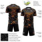 Orange Jersey Custom Soccer Sublimation Uniform Black Bay Orange Jersey Custom Soccer Sublimation Uniform Black Bay