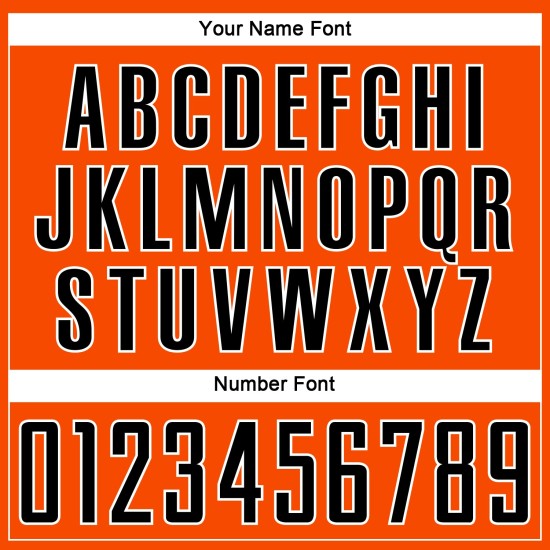 Soccer Orange Custom Uniform Black-White Sublimation Jersey Soccer Orange Custom Uniform Black-White Sublimation Jersey