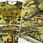 Jersey Brown-Gold Camo Salute Sublimation Soccer Custom Service Uniform To Jersey Brown-Gold Camo Salute Sublimation Soccer Custom Service Uniform To