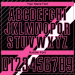 Diagonal Soccer Uniform Lines Sublimation Custom Black Jersey Pink-White Diagonal Soccer Uniform Lines Sublimation Custom Black Jersey Pink-White