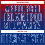 Royal-White Soccer Sublimation Jersey Uniform Custom Red Royal-White Soccer Sublimation Jersey Uniform Custom Red