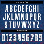 Custom Soccer Sublimation Uniform Royal Jersey White-Red Away Custom Soccer Sublimation Uniform Royal Jersey White-Red Away