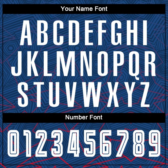 Custom Soccer Sublimation Uniform Royal Jersey White-Red Away Custom Soccer Sublimation Uniform Royal Jersey White-Red Away