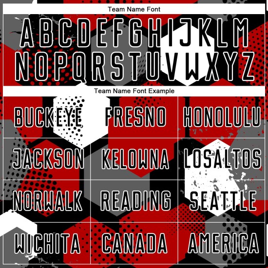 Jersey Custom Soccer Uniform Sublimation Red Black-White Jersey Custom Soccer Uniform Sublimation Red Black-White