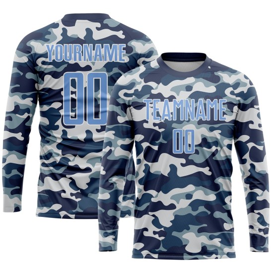 Sublimation Camo Blue-Royal Uniform Jersey Salute Service Soccer To Custom Light Sublimation Camo Blue-Royal Uniform Jersey Salute Service Soccer To Custom Light
