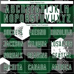 Black-White Jersey Uniform Custom Sublimation Soccer Green Black-White Jersey Uniform Custom Sublimation Soccer Green