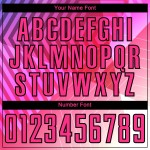 Purple Jersey Geometric Sublimation Pink-Black Soccer Custom Shapes Uniform Purple Jersey Geometric Sublimation Pink-Black Soccer Custom Shapes Uniform