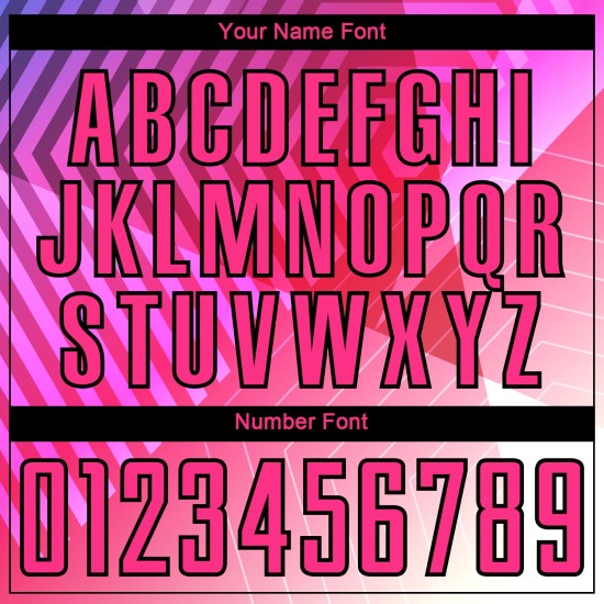 Purple Jersey Geometric Sublimation Pink-Black Soccer Custom Shapes Uniform Purple Jersey Geometric Sublimation Pink-Black Soccer Custom Shapes Uniform