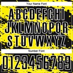 Custom Light Splash Yellow-White Soccer Jersey Black Sublimation Uniform Custom Light Splash Yellow-White Soccer Jersey Black Sublimation Uniform