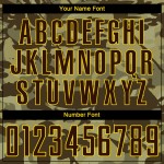 Jersey Brown-Gold Camo Salute Sublimation Soccer Custom Service Uniform To Jersey Brown-Gold Camo Salute Sublimation Soccer Custom Service Uniform To