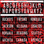 Uniform Red Sublimation Soccer Custom Jersey Black-White Uniform Red Sublimation Soccer Custom Jersey Black-White