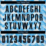 Sublimation Jersey Home Soccer Uniform Blue Light Custom Black-White Sublimation Jersey Home Soccer Uniform Blue Light Custom Black-White