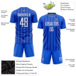 Soccer Royal Uniform Sublimation White Jersey Custom Soccer Royal Uniform Sublimation White Jersey Custom