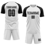 White Black Uniform Sublimation Jersey Custom Soccer White Black Uniform Sublimation Jersey Custom Soccer