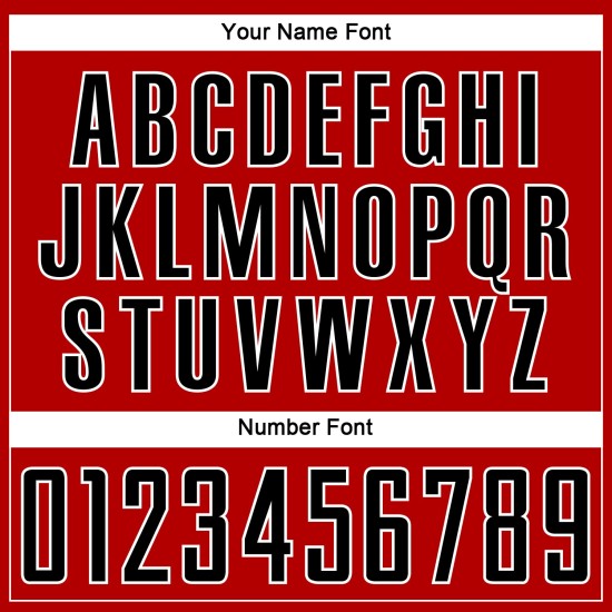 Jersey Custom Soccer Uniform Sublimation Red Black-White Jersey Custom Soccer Uniform Sublimation Red Black-White