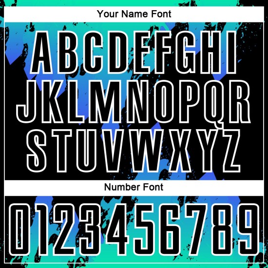 Jersey Uniform Sublimation Blue Custom Soccer Splash Black-Thunder Aqua Jersey Uniform Sublimation Blue Custom Soccer Splash Black-Thunder Aqua