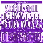 Sublimation Purple Uniform Geometric Jersey Custom White Pattern Soccer Sublimation Purple Uniform Geometric Jersey Custom White Pattern Soccer