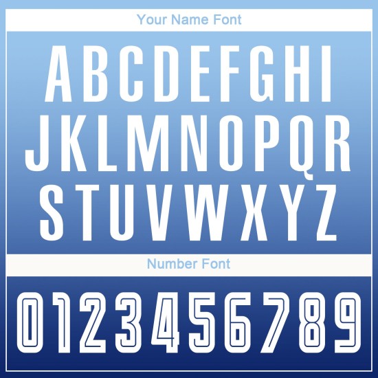 White-Navy Light Blue Fashion Soccer Jersey Fade Uniform Custom Sleeve Sublimation Long White-Navy Light Blue Fashion Soccer Jersey Fade Uniform Custom Sleeve Sublimation Long