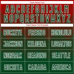 Green-White Red Soccer Custom Uniform Sublimation Jersey Green-White Red Soccer Custom Uniform Sublimation Jersey