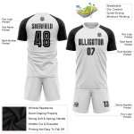 White Black Uniform Sublimation Jersey Custom Soccer White Black Uniform Sublimation Jersey Custom Soccer