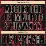 Soccer Uniform Cream Crimson Black-City Custom Sublimation Jersey Soccer Uniform Cream Crimson Black-City Custom Sublimation Jersey