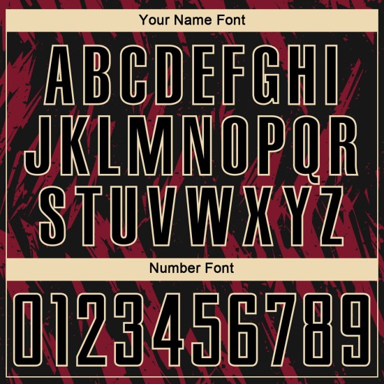 Soccer Uniform Cream Crimson Black-City Custom Sublimation Jersey Soccer Uniform Cream Crimson Black-City Custom Sublimation Jersey