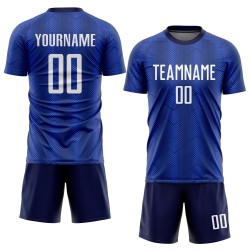 Sublimation Jersey Uniform White-Navy Royal Soccer Custom Sublimation Jersey Uniform White-Navy Royal Soccer Custom