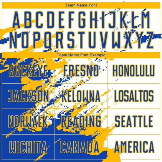 Fragment Blue-Gold Splash Abstract White Custom Soccer Sublimation Thunder Uniform Jersey Art Fragment Blue-Gold Splash Abstract White Custom Soccer Sublimation Thunder Uniform Jersey Art