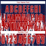 Jersey Red Custom Sublimation Royal-White Soccer Uniform Jersey Red Custom Sublimation Royal-White Soccer Uniform