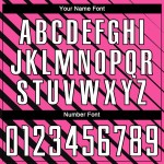 Custom White-Black Uniform Soccer Pink Jersey Sublimation Custom White-Black Uniform Soccer Pink Jersey Sublimation