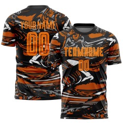 Soccer Bay Orange Orange-Texas Sublimation Custom Uniform Figure Jersey