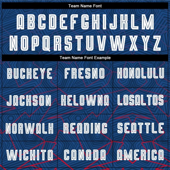 Custom Soccer Sublimation Uniform Royal Jersey White-Red Away Custom Soccer Sublimation Uniform Royal Jersey White-Red Away