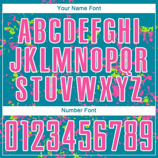 Jersey Custom Art Green Pink-Neon Uniform Soccer Fragment Teal Abstract Sublimation Jersey Custom Art Green Pink-Neon Uniform Soccer Fragment Teal Abstract Sublimation