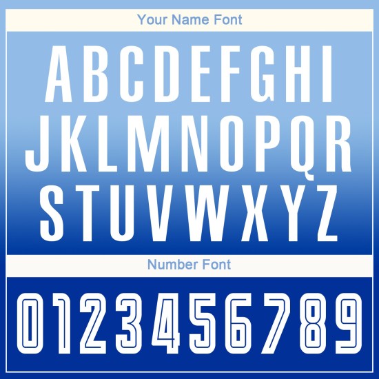 White-Royal Fade Sublimation Custom Light Long Jersey Uniform Fashion Blue Sleeve Soccer White-Royal Fade Sublimation Custom Light Long Jersey Uniform Fashion Blue Sleeve Soccer